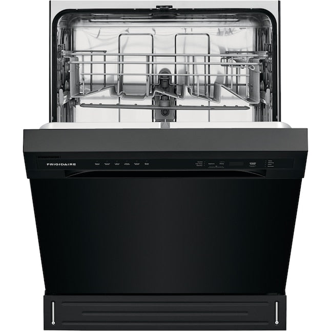 Frigidaire Stainless Steel Tub 24-in Front Control Built-in Dishwasher ( Black ) ENERGY STAR, 52-Decibel Standard Sound Level