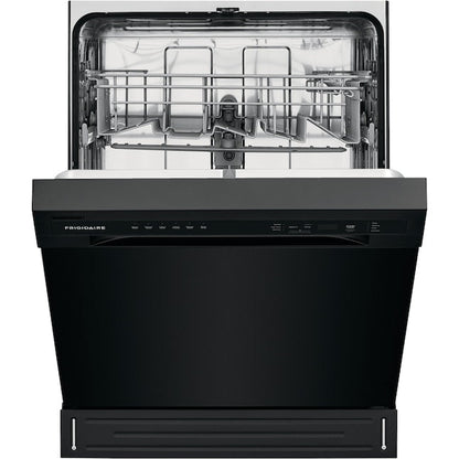 Frigidaire Stainless Steel Tub 24-in Front Control Built-in Dishwasher ( Black ) ENERGY STAR, 52-Decibel Standard Sound Level