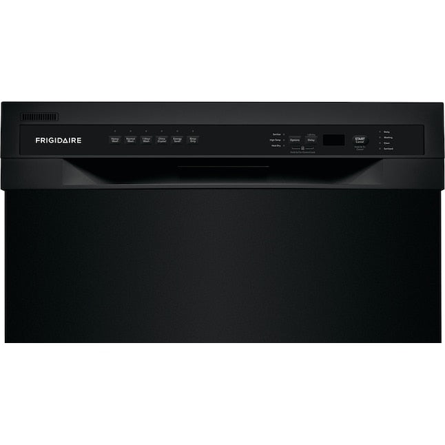 Frigidaire Stainless Steel Tub 24-in Front Control Built-in Dishwasher ( Black ) ENERGY STAR, 52-Decibel Standard Sound Level