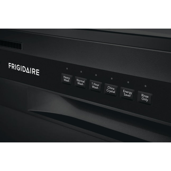 Frigidaire Stainless Steel Tub 24-in Front Control Built-in Dishwasher ( Black ) ENERGY STAR, 52-Decibel Standard Sound Level