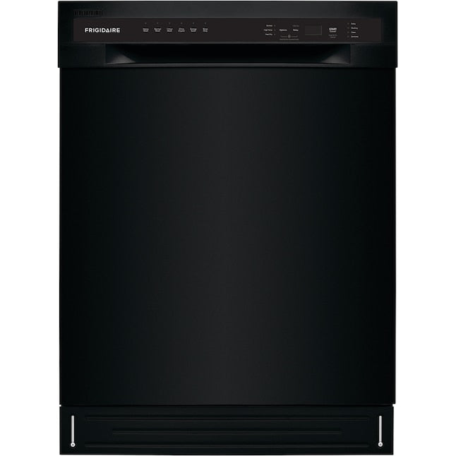 Frigidaire Stainless Steel Tub 24-in Front Control Built-in Dishwasher ( Black ) ENERGY STAR, 52-Decibel Standard Sound Level