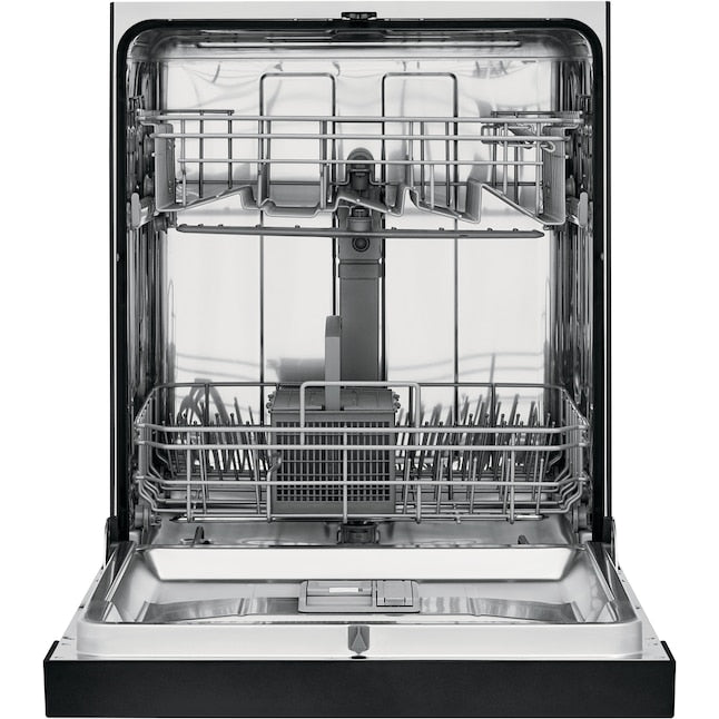 Frigidaire Stainless Steel Tub 24-in Front Control Built-in Dishwasher ( Black ) ENERGY STAR, 52-Decibel Standard Sound Level