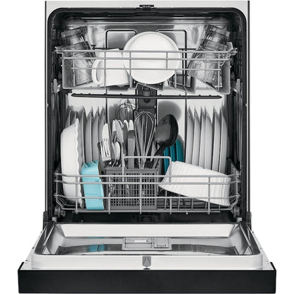 Frigidaire Stainless Steel Tub 24-in Front Control Built-in Dishwasher ( Black ) ENERGY STAR, 52-Decibel Standard Sound Level