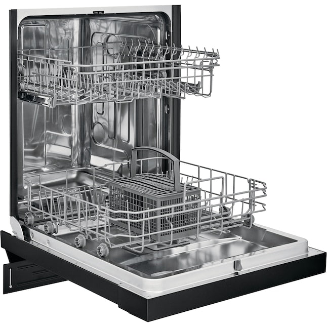Frigidaire Stainless Steel Tub 24-in Front Control Built-in Dishwasher ( Black ) ENERGY STAR, 52-Decibel Standard Sound Level