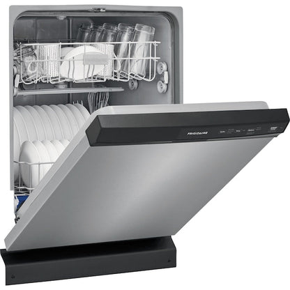Frigidaire 24-in Front Control Built-in Dishwasher ( Stainless steel ) ENERGY STAR, 55-Decibel Standard Sound Level