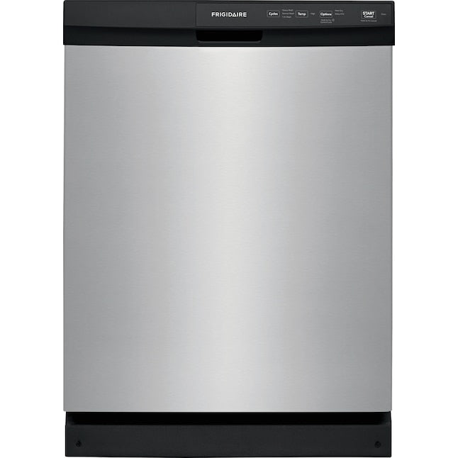 Frigidaire 24-in Front Control Built-in Dishwasher ( Stainless steel ) ENERGY STAR, 55-Decibel Standard Sound Level