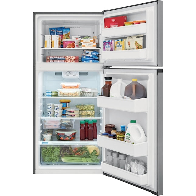 Frigidaire 13.9-cu ft Top-Freezer Refrigerator ( Brushed Steel ) ENERGY STAR Certified