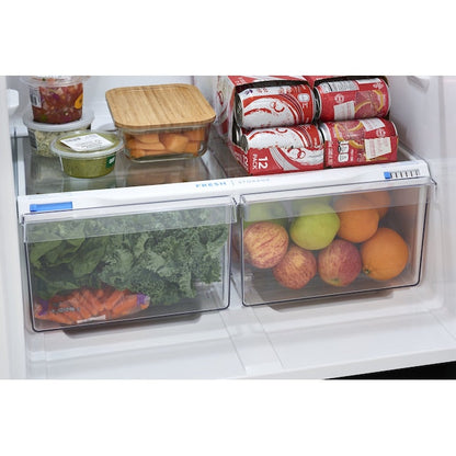 Frigidaire 20-cu ft Standard-Depth 30-in Wide Top-Freezer Refrigerator ( Stainless steel ) Garage Ready ENERGY STAR Certified