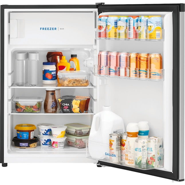 Frigidaire 4.5-cu ft Mini Fridge with Freezer ( Silver mist ) ENERGY STAR