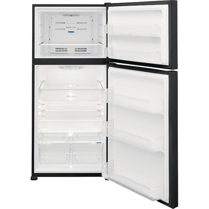 Frigidaire 20-cu ft Standard-Depth 30-in Wide Top-Freezer Refrigerator ( Black ) Garage Ready