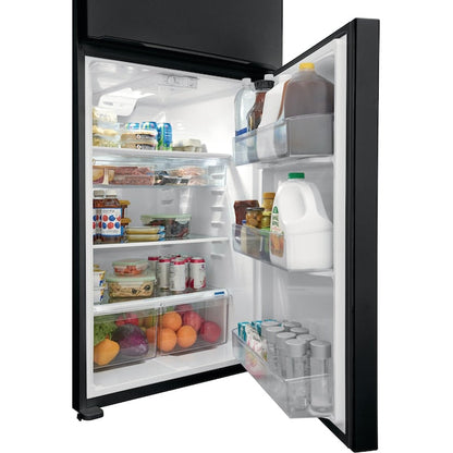 Frigidaire 20-cu ft Standard-Depth 30-in Wide Top-Freezer Refrigerator ( Black ) Garage Ready