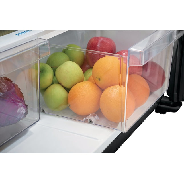 Frigidaire 20-cu ft Standard-Depth 30-in Wide Top-Freezer Refrigerator ( Black ) Garage Ready