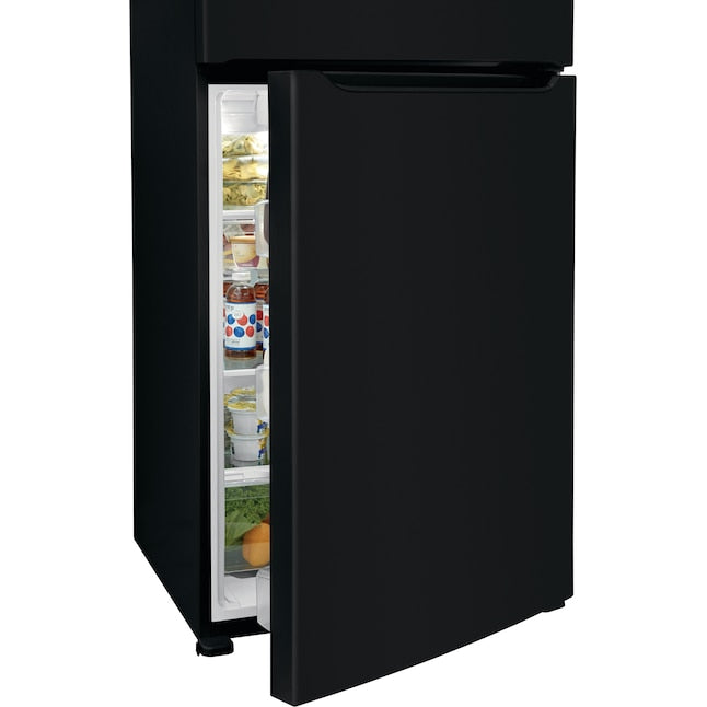 Frigidaire 20-cu ft Standard-Depth 30-in Wide Top-Freezer Refrigerator ( Black ) Garage Ready