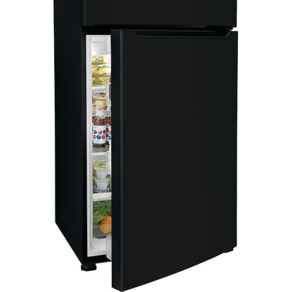 Frigidaire 20-cu ft Standard-Depth 30-in Wide Top-Freezer Refrigerator ( Black ) Garage Ready