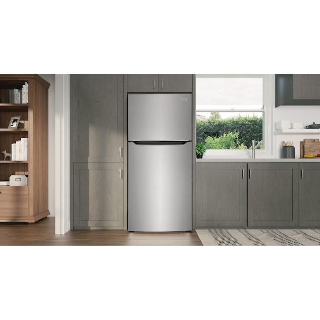 Frigidaire Gallery 20.0-cu ft Top-Freezer Refrigerator ( Fingerprint Resistant Stainless Steel ) Garage Ready ENERGY STAR Certified
