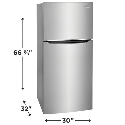Frigidaire Gallery 20.0-cu ft Top-Freezer Refrigerator ( Fingerprint Resistant Stainless Steel ) Garage Ready ENERGY STAR Certified