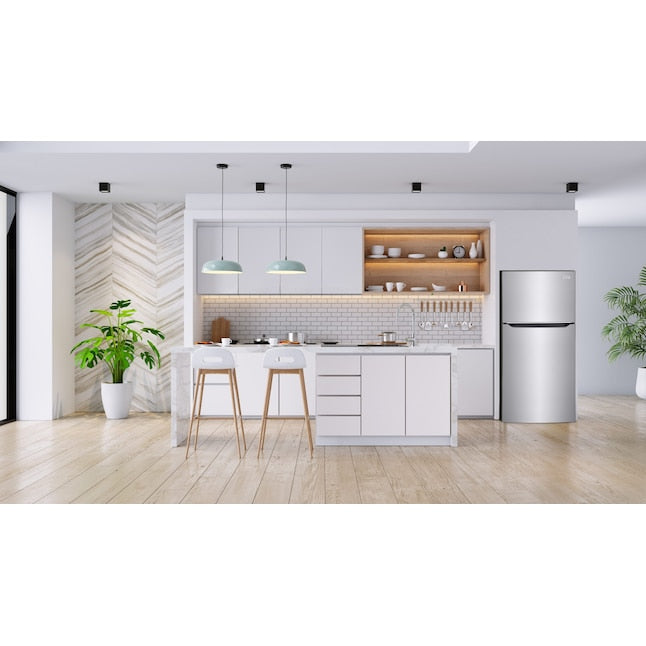 Frigidaire Gallery 20.0-cu ft Top-Freezer Refrigerator ( Fingerprint Resistant Stainless Steel ) Garage Ready ENERGY STAR Certified
