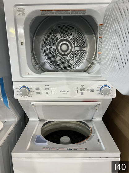 Frigidaire Quick Wash Dry Cycle, Maxfill Stacked Laundry Center with 3.9-cu ft Top load Washer and Electric 5.6-cu ft Dryer