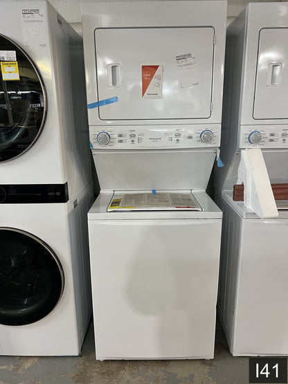 Frigidaire Quick Wash Dry Cycle, Maxfill Stacked Laundry Center with 3.9-cu ft Top load Washer and Electric 5.6-cu ft Dryer