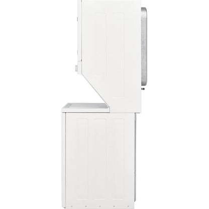 Frigidaire Quick Wash Dry Cycle, Maxfill and Long Vent Stacked Laundry Center with 3.9-cu ft Top load Washer and Electric 5.6-cu ft Dryer