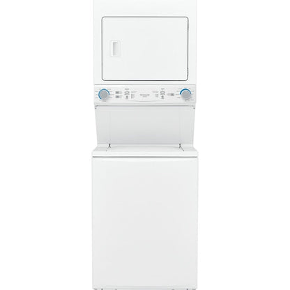 Frigidaire Quick Wash Dry Cycle, Maxfill and Long Vent Stacked Laundry Center with 3.9-cu ft Top load Washer and Electric 5.6-cu ft Dryer