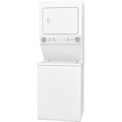 Frigidaire Quick Wash Dry Cycle, Maxfill and Long Vent Stacked Laundry Center with 3.9-cu ft Top load Washer and Electric 5.6-cu ft Dryer