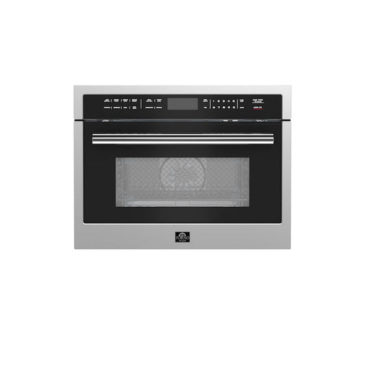 FORNO Oliena 1.6-cu ft 1000 -Watt 23.4-in Built-In Microwave with Sensor Cooking Controls ( Stainless Steel )