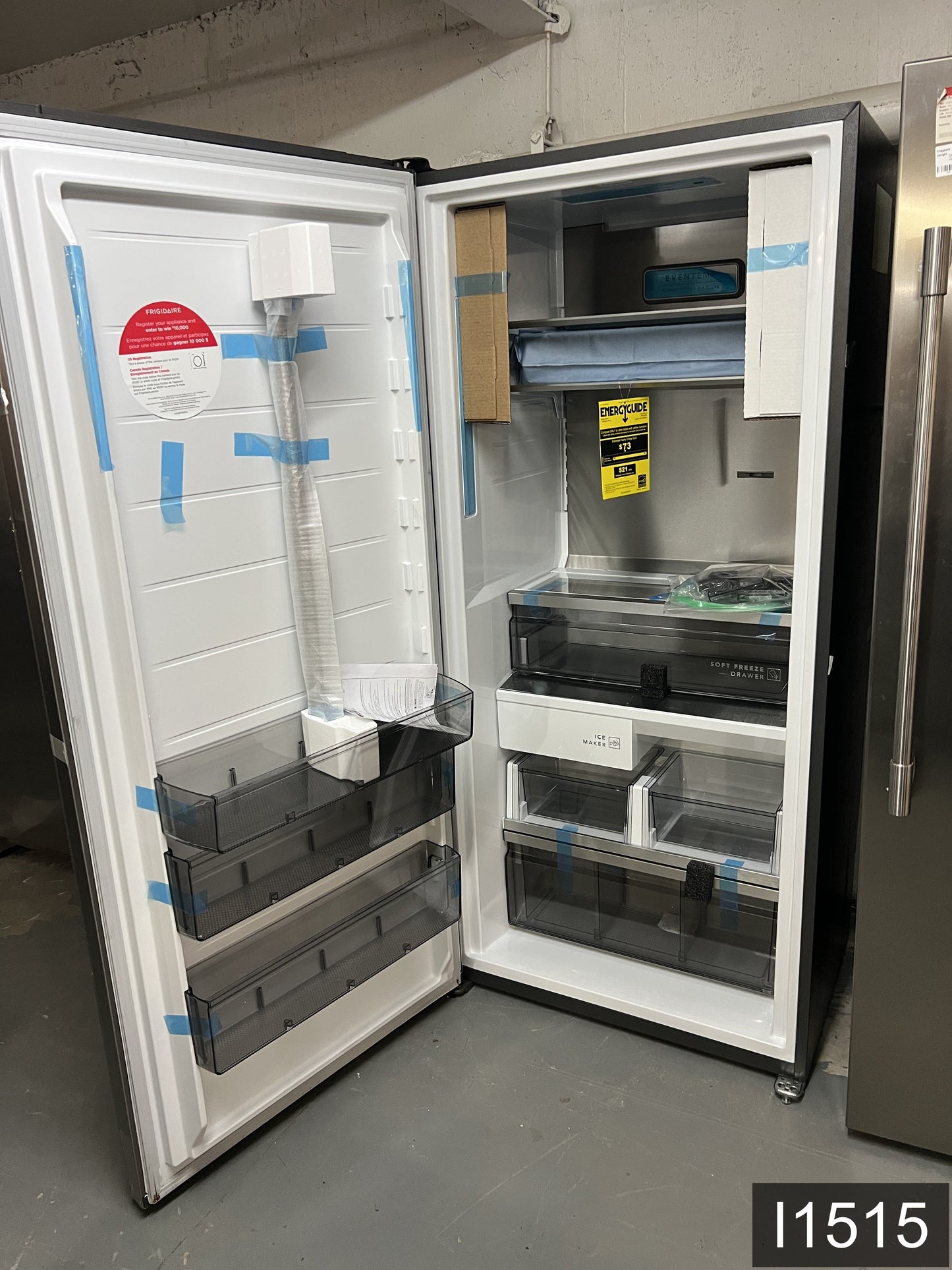 Frigidaire Professional 18.9-cu ft Frost-free Upright Freezer ( Smudge-Proof Stainless Steel ) ENERGY STAR Certified