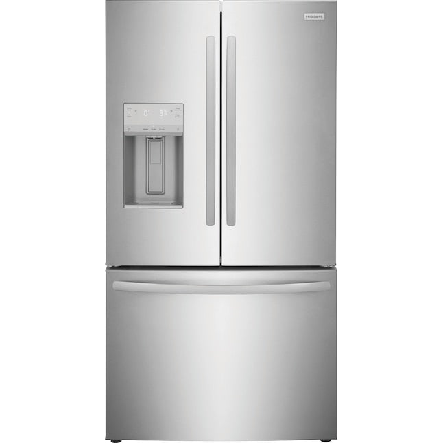 Frigidaire Counter-Depth 22.6-cu ft 3 -Door French Door Refrigerator with Ice Maker with Water and Ice Dispenser ( Stainless steel ) ENERGY STAR Certified
