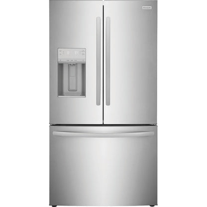 Frigidaire Counter-Depth 22.6-cu ft 3 -Door French Door Refrigerator with Ice Maker with Water and Ice Dispenser ( Stainless steel ) ENERGY STAR Certified