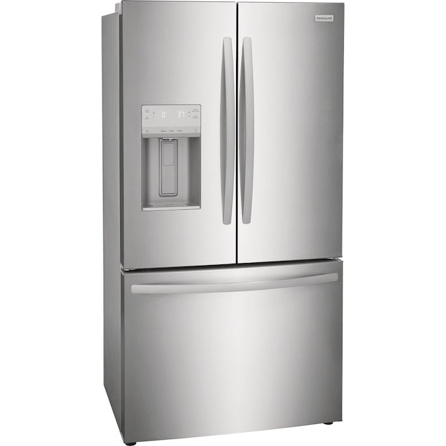 Frigidaire Counter-Depth 22.6-cu ft 3 -Door French Door Refrigerator with Ice Maker with Water and Ice Dispenser ( Stainless steel ) ENERGY STAR Certified