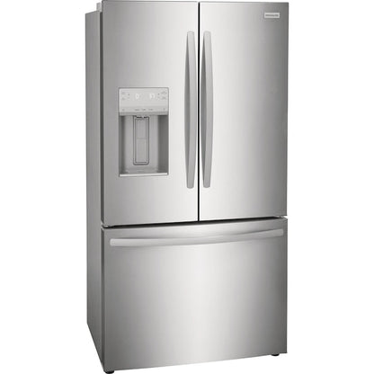 Frigidaire Counter-Depth 22.6-cu ft 3 -Door French Door Refrigerator with Ice Maker with Water and Ice Dispenser ( Stainless steel ) ENERGY STAR Certified