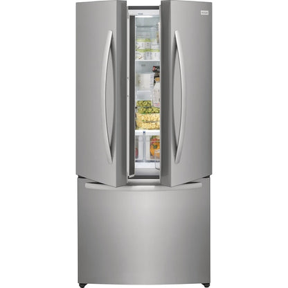 Frigidaire Counter-Depth 17.6-cu ft 3 -Door 31-in Wide French Door Refrigerator with Ice Maker ( Fingerprint-Resistant Stainless Look ) ENERGY STAR Certified