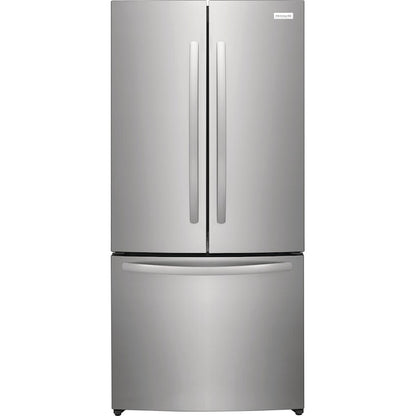 Frigidaire Counter-Depth 17.6-cu ft 3 -Door 31-in Wide French Door Refrigerator with Ice Maker ( Fingerprint-Resistant Stainless Look ) ENERGY STAR Certified