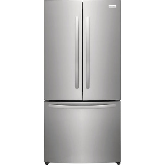 Frigidaire Counter-Depth 17.6-cu ft 3 -Door 31-in Wide French Door Refrigerator with Ice Maker ( Fingerprint-Resistant Stainless Look ) ENERGY STAR Certified
