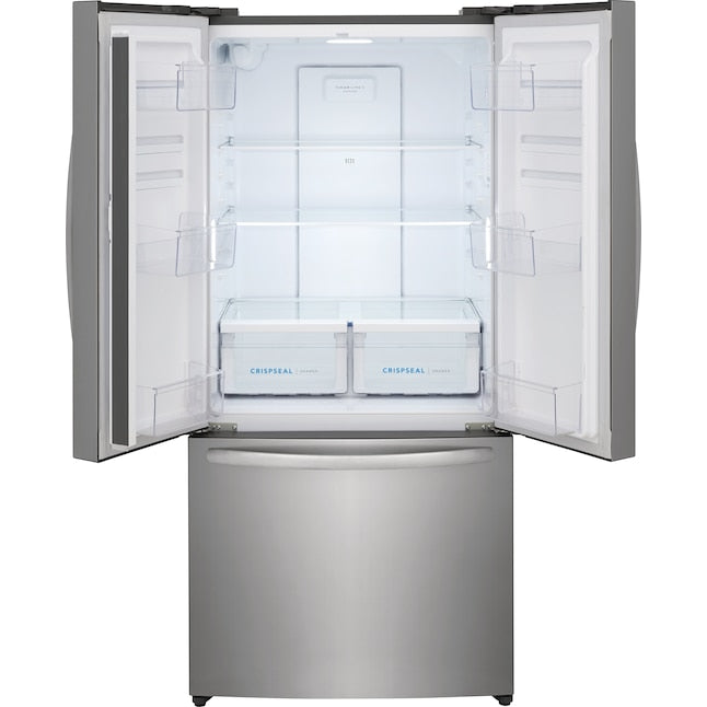 Frigidaire Counter-Depth 17.6-cu ft 3 -Door French Door Refrigerator with Ice Maker ( Fingerprint-Resistant Stainless Look ) ENERGY STAR Certified