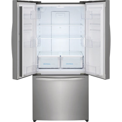 Frigidaire Counter-Depth 17.6-cu ft 3 -Door 31-in Wide French Door Refrigerator with Ice Maker ( Fingerprint-Resistant Stainless Look ) ENERGY STAR Certified