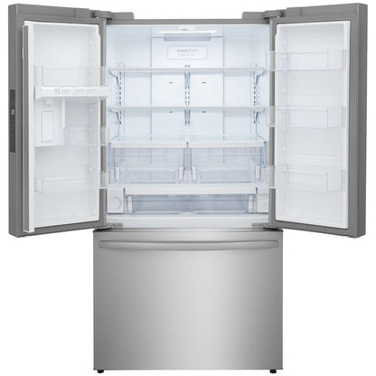 Frigidaire Standard-Depth 28.8-cu ft 3 -Door French Door Refrigerator with Ice Maker with Water Dispenser ( Smudge-Proof Stainless Steel ) ENERGY STAR Certified