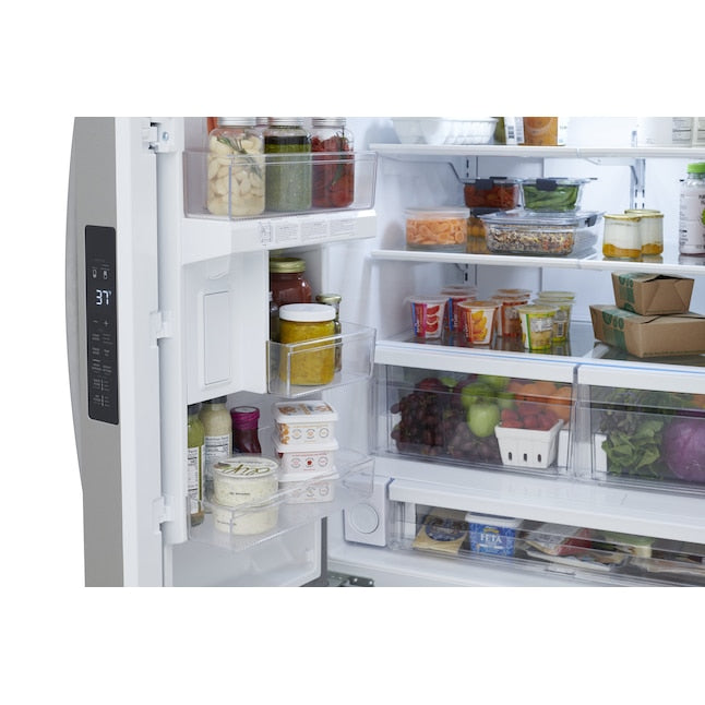 Frigidaire Standard-Depth 28.8-cu ft 3 -Door French Door Refrigerator with Ice Maker with Water Dispenser ( Smudge-Proof Stainless Steel ) ENERGY STAR Certified
