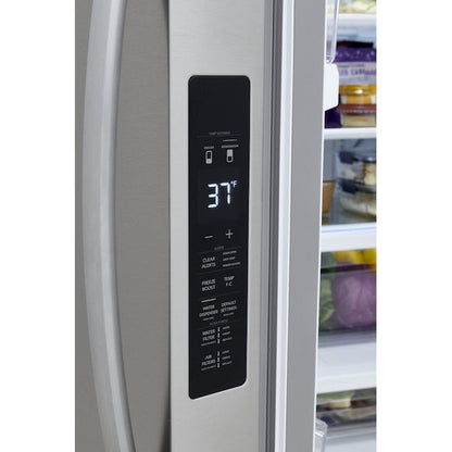 Frigidaire Standard-Depth 28.8-cu ft 3 -Door French Door Refrigerator with Ice Maker with Water Dispenser ( Smudge-Proof Stainless Steel ) ENERGY STAR Certified