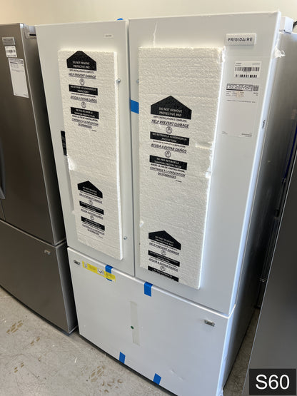 Frigidaire Standard-Depth 27.8-cu ft 3 -Door 36-in Wide French Door Refrigerator with Ice Maker with Water and Ice Dispenser ( White ) ENERGY STAR Certified