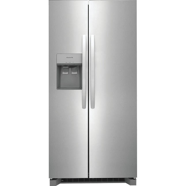 Frigidaire 22.3-cu ft Side-by-Side Refrigerator with Ice Maker ,Water and Ice Dispenser ( Stainless Steel ) ENERGY STAR Certified