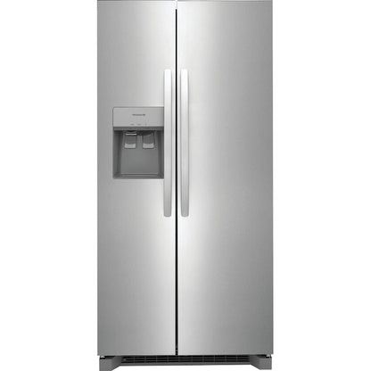 Frigidaire 22.3-cu ft Side-by-Side Refrigerator with Ice Maker ,Water and Ice Dispenser ( Stainless Steel ) ENERGY STAR Certified