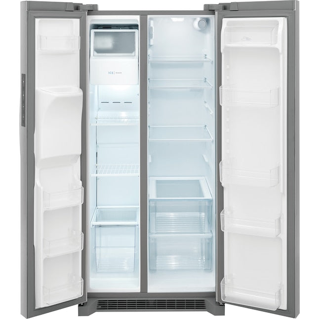 Frigidaire 22.3-cu ft Side-by-Side Refrigerator with Ice Maker ,Water and Ice Dispenser ( Stainless Steel ) ENERGY STAR Certified