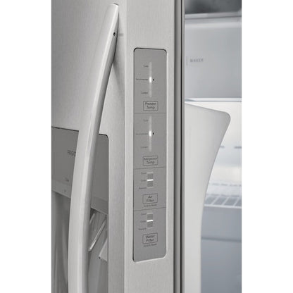 Frigidaire 22.3-cu ft Side-by-Side Refrigerator with Ice Maker ,Water and Ice Dispenser ( Stainless Steel ) ENERGY STAR Certified