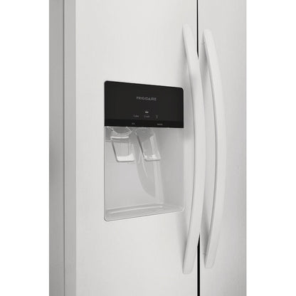 Frigidaire 22.3-cu ft Side-by-Side Refrigerator with Ice Maker ,Water and Ice Dispenser ( White ) ENERGY STAR Certified
