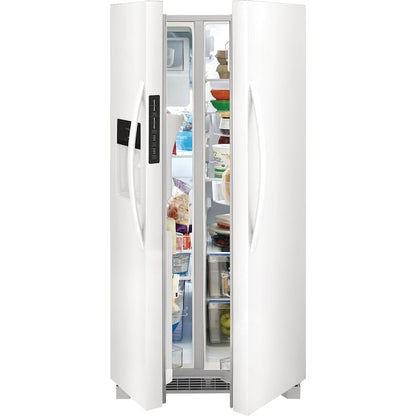 Frigidaire 22.3-cu ft Side-by-Side Refrigerator with Ice Maker ,Water and Ice Dispenser ( White ) ENERGY STAR Certified