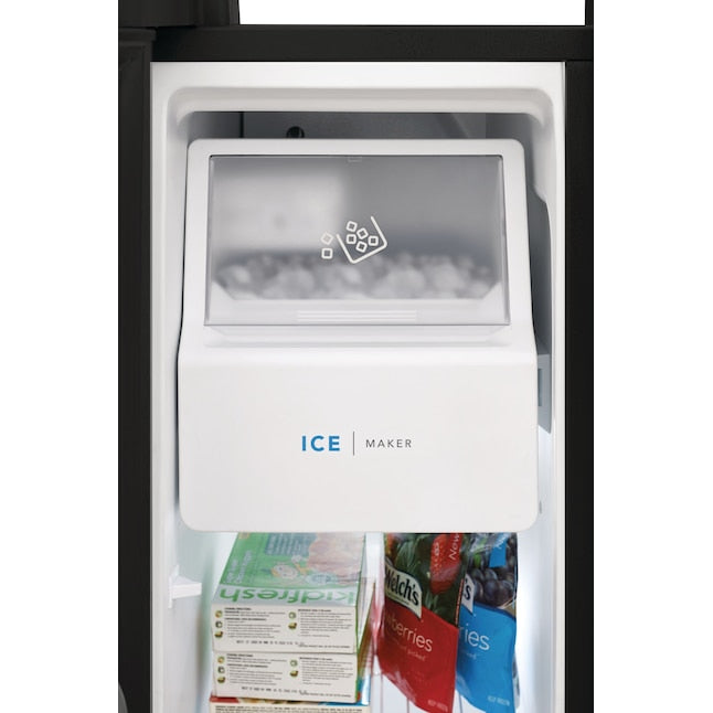 Frigidaire 25.6-cu ft Side-by-Side Refrigerator with Ice Maker ,Water and Ice Dispenser ( Black ) ENERGY STAR Certified