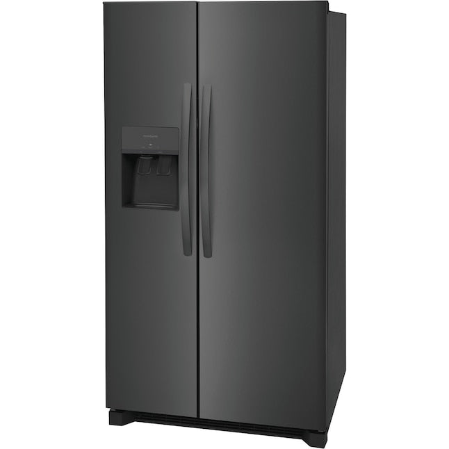 Frigidaire 25.6-cu ft Side-by-Side Refrigerator with Ice Maker ,Water and Ice Dispenser ( Black Stainless Steel ) ENERGY STAR Certified