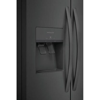 Frigidaire 25.6-cu ft Side-by-Side Refrigerator with Ice Maker ,Water and Ice Dispenser ( Black Stainless Steel ) ENERGY STAR Certified
